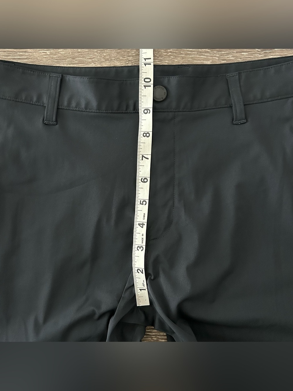 Rhone Commuter Slim Pants Men's 33X32 Performance Stretch Chino Tapered Black - Picture 10 of 11